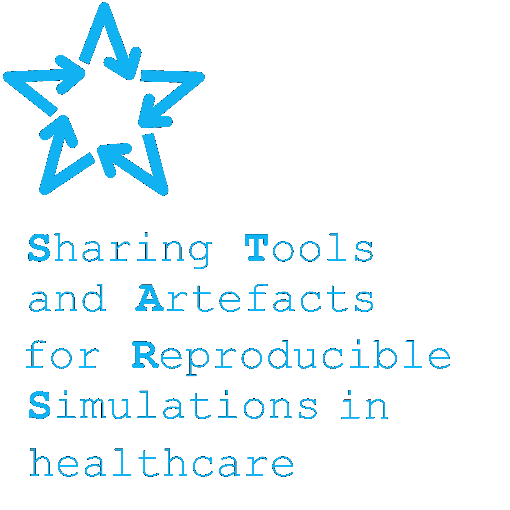 The logo of the Sharing Tools and Artefacts for Reproducible Simulations in Healthcare' project (STARS)